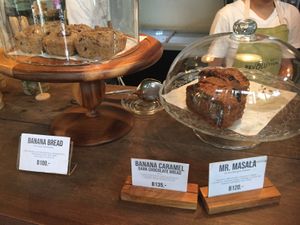 Baked goods for sale at Broccoli Revolution - Sukhumvit Rd in Bangkok