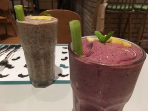 Please take note of these CELERY TUBE STRAWS at Broccoli Revolution - Sukhumvit Rd in Bangkok