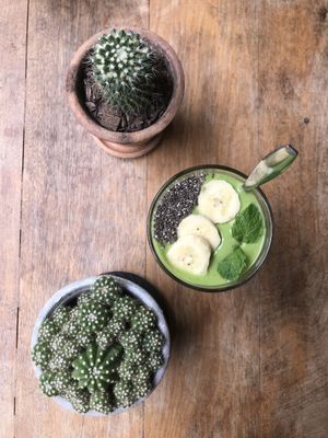 Green smoothie  at Broccoli Revolution - Sukhumvit Rd in Bangkok