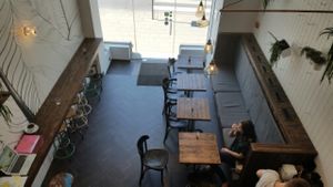 inside at Zatar Falafel & Hummus in Vilnius