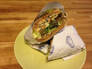 Sandwich (customer decides what should be put inside) at HAPS in Copenhagen