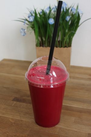 Health before wealth juice  at HAPS in Copenhagen