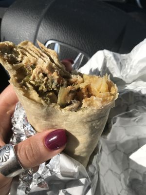 The vegan “Avery” burrito at Portland Food Co-op in Portland