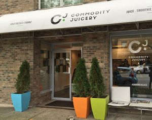 Commodity Juicery on Fraser Street in Vancouver. at Commodity Juicery in Vancouver
