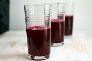 juice samples at Commodity Juicery at Commodity Juicery in Vancouver