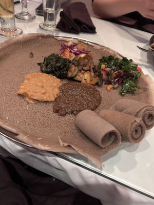 Vegan platter main.  at Le Nil Bleu in Montreal