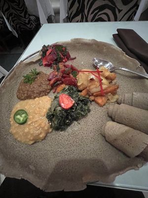 Vegan tasting menu for 1 - second course  at Le Nil Bleu in Montreal