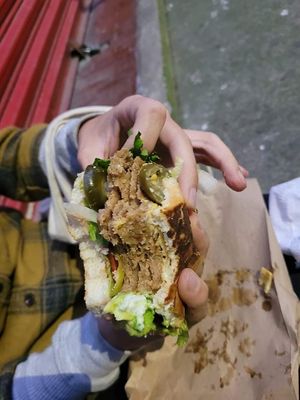 Torta milanesa at Gatorta - Food Stand in Mexico City