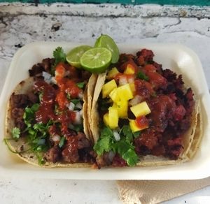 Suadero y pastor at Gatorta - Food Stand in Mexico City