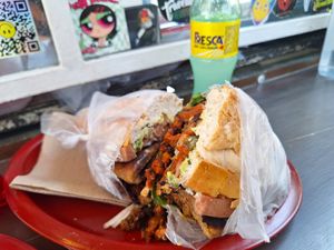 Tortas cubana at Gatorta - Food Stand in Mexico City