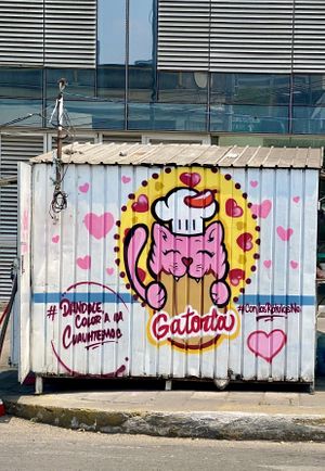 Back of the stand  at Gatorta - Food Stand in Mexico City