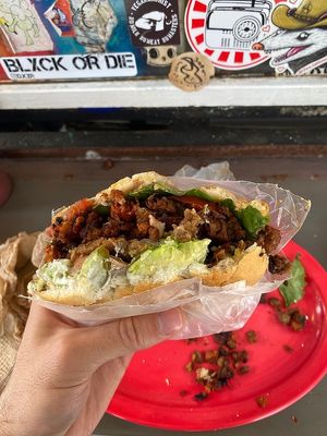 Vegan meats  at Gatorta - Food Stand in Mexico City