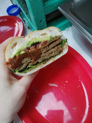 Torta Milanesa  at Gatorta - Food Stand in Mexico City