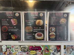 Menu  at Gatorta - Food Stand in Mexico City