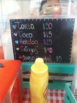 Precios at Gatorta - Food Stand in Mexico City