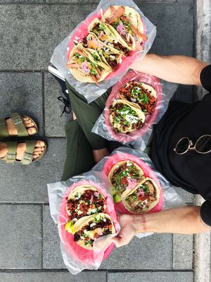 Every taco on the menu 😬😂 at Gatorta - Food Stand in Mexico City