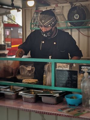 Chef at work. at Gatorta - Food Stand in Mexico City