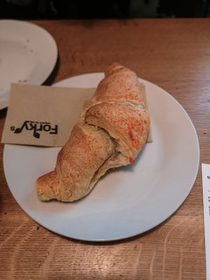 Croissant with apricot jam at Forky's - Jakubské Nam. in Brno