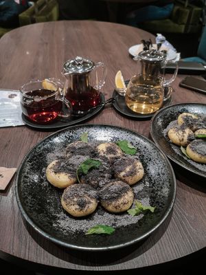 Sweet jam dumplings at Forky's - Jakubské Nam. in Brno