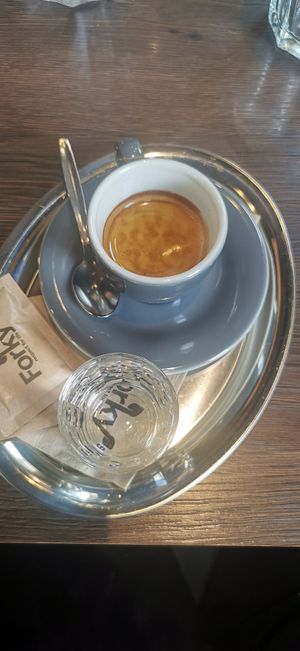 Coffee with water at Forky's - Jakubské Nam. in Brno