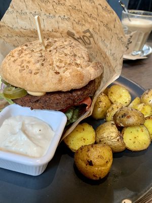 spicy burger menu  at Forky's - Jakubské Nam. in Brno