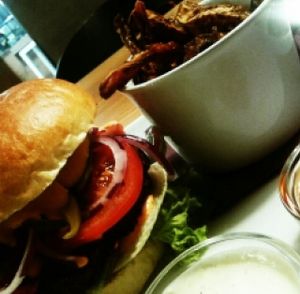 awesome ceeseburger! at Forky's - Jakubské Nam. in Brno