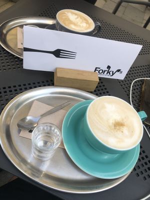 Delicious Lattes from Forky’s  at Forky's - Jakubské Nam. in Brno