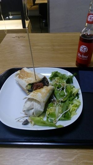 hummus wrap at Forky's - Jakubské Nam. in Brno