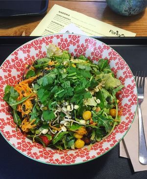 My salad at Forky's - Jakubské Nam. in Brno