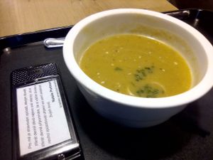 Pumpkin soup at Forky's - Jakubské Nam. in Brno