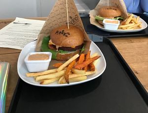 Cheeserburgers at Forky's - Jakubské Nam. in Brno