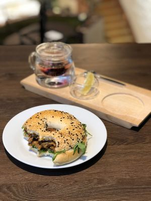 Bagel at Forky's - Jakubské Nam. in Brno