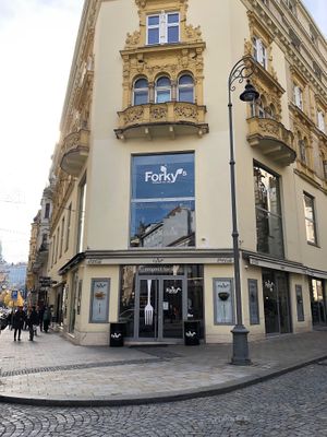 Outside at Forky's - Jakubské Nam. in Brno