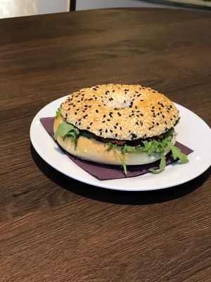 Bagel -  “Salmon” at Forky's - Jakubské Nam. in Brno