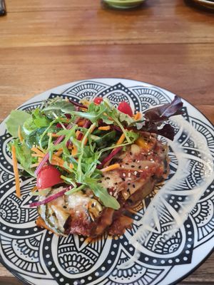 Vegan lasagne at The Alkaline Cafe in Albany