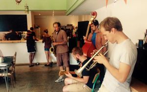 Live music on Saturdays! at La Place Commune in Montreal