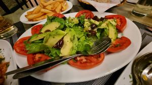 Avocado salad at Kellari in Crete
