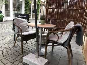 Outside seating area  at Pfefferminzje in Koblenz