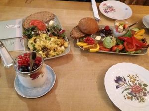 Our breakfast at Liesgen in Krefeld