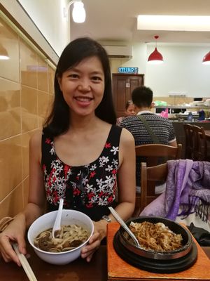 dinner at Qing Xiang Vegetarian in Miri