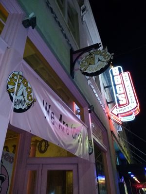 Sign at Voodoo Doughnuts - E 6th St in Austin