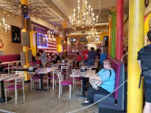 inside at Voodoo Doughnuts - E 6th St in Austin