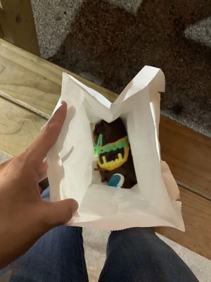 Vegan voodoo doll 10/10 🥲💕  at Voodoo Doughnuts - E 6th St in Austin