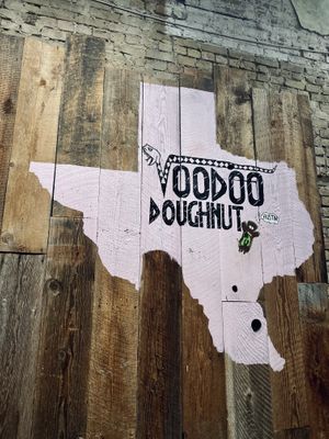 Their logo  at Voodoo Doughnuts - E 6th St in Austin