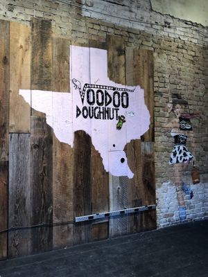 When you walk in. Get the Vegan version!  at Voodoo Doughnuts - E 6th St in Austin