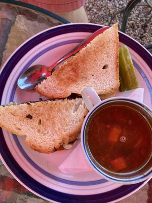 Vegan grilled veggie sandwich at Beautiful Day Cafe in Wichita
