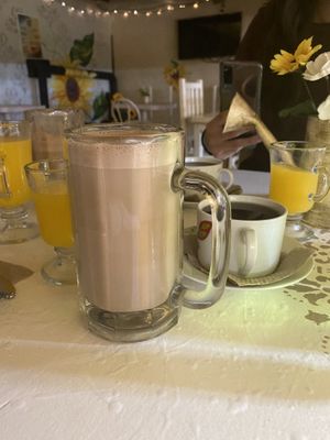 Licuado de plátano y chocolate  at Mi Dulce Jacalito in Mexico City