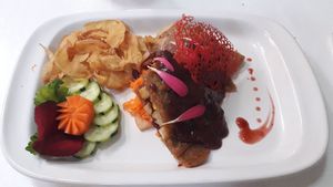 Milanesa de ajonjoli at Mi Dulce Jacalito in Mexico City