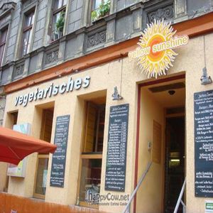 Front of restaurant at Yellow Sunshine in Berlin