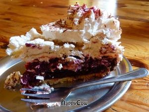 Vegan cherry cake at Yellow Sunshine in Berlin